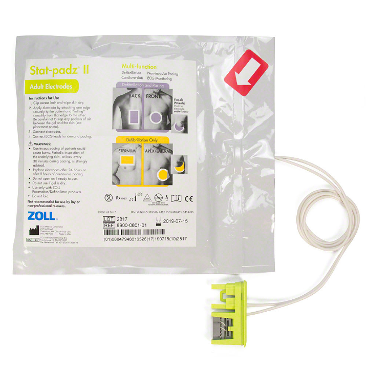 ZOLL stat-padz II Adult Electrodes | 8900-0801-01