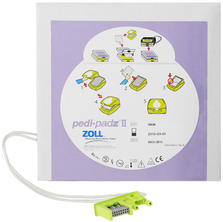 ZOLL pedi-padz II Pediatric Electrodes | 8900-0810-01