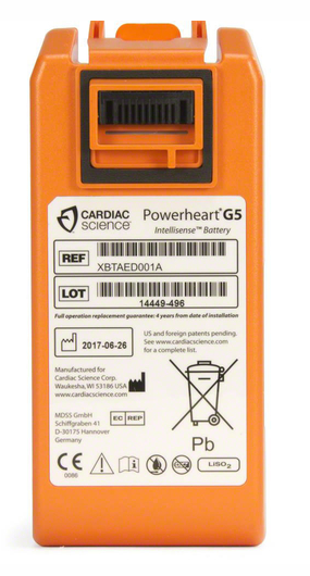 Cardiac Science Powerheart AED G5 Intellisense Battery